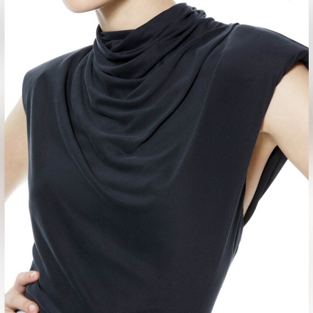 Elegant Black Drape Top